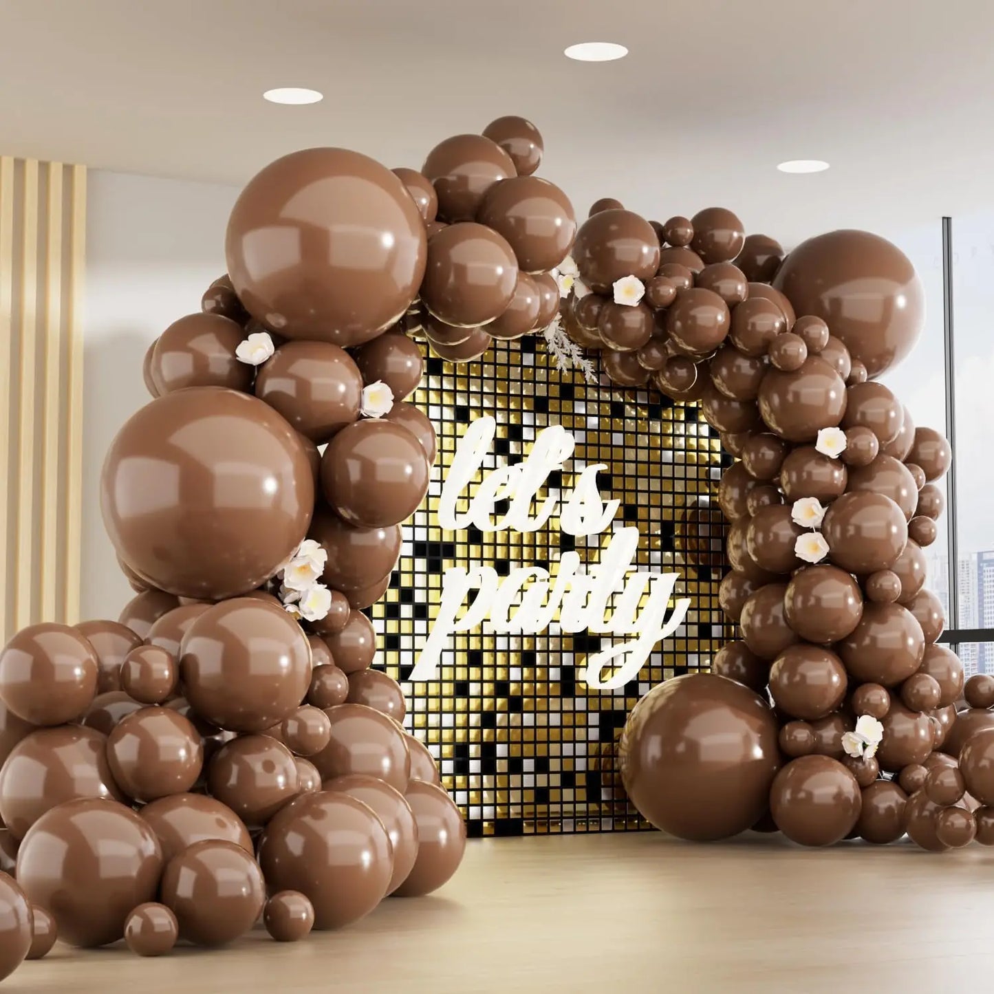 150 different sizes of balloon sets, 4 sizes of party balloon garland