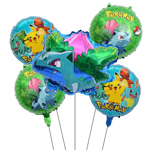 1Set Cartoon Party Balloon jump Pikachu Little Fire Dragon Jenny