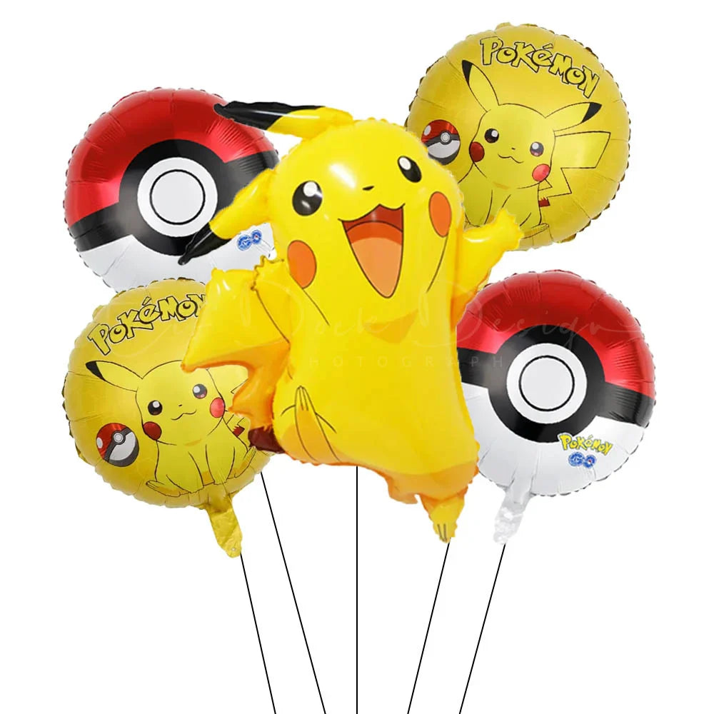 1Set Cartoon Party Balloon jump Pikachu Little Fire Dragon Jenny