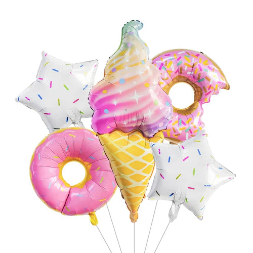 CandyDonut Ice Cream Macaron Colorful Foil Balloon Garland Arch Kit