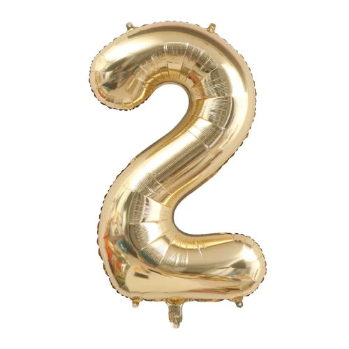 1PCS 40 inch large white gold light gold digital foil balloon for