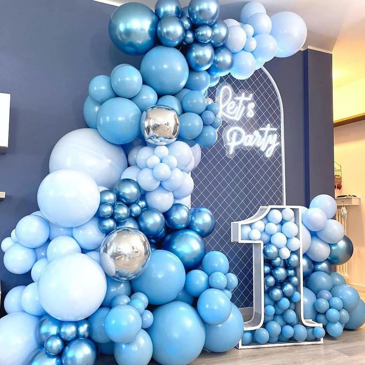 Blue Balloon Garland Arch Kit Wedding Birthday Party Decoration Kids