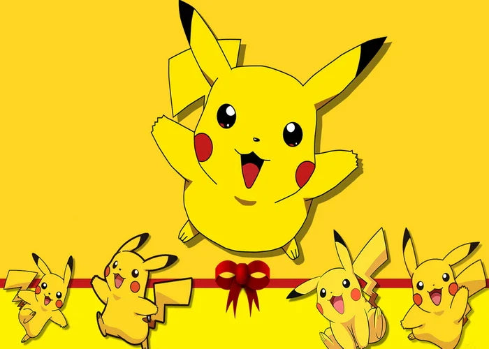 1set Cartoon Pokemon Large Pikachu Theme Foil Balloons Set Kids Birthday Baby Shower Party Decoration Supplies