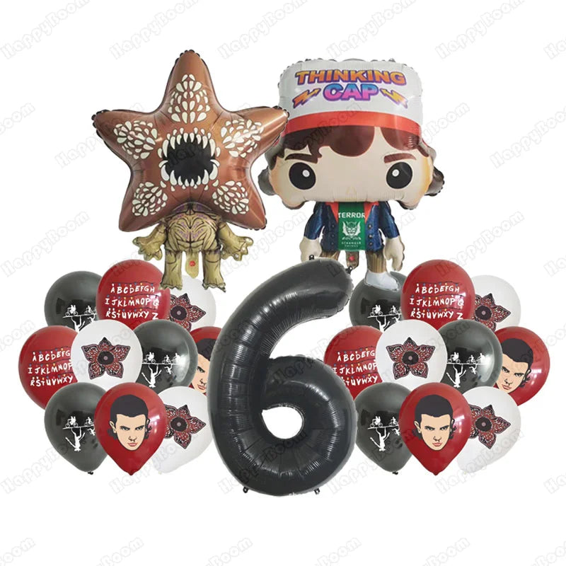 Cartoon Strange Story Foil Balloons Carnivorous Flower Festival Decoration Latex Birthday Party Balloon Christmas Supplies