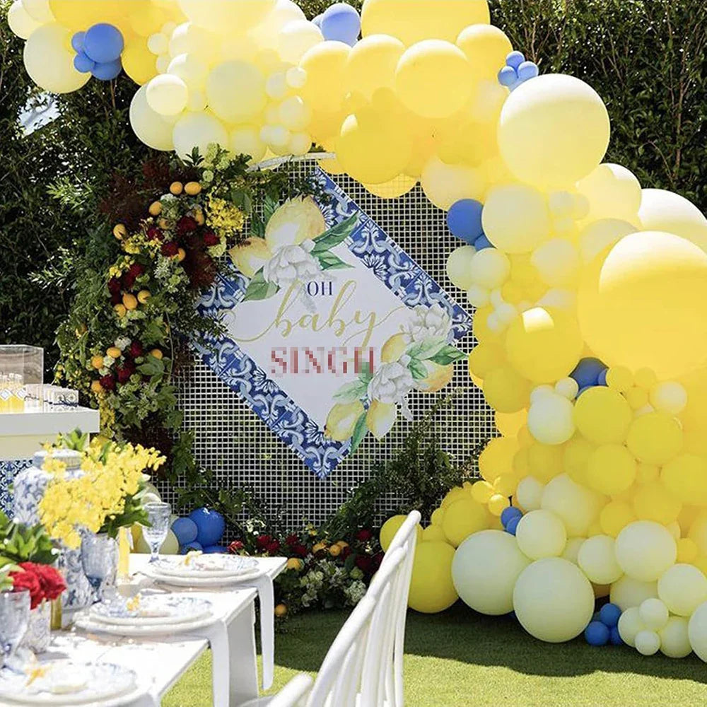 10/20/30pcs Yellow Balloons Pastel Lemon Mustard Yellow Ballon Birthday Party Helium Latex Globos Baby Shower Wedding Decoration