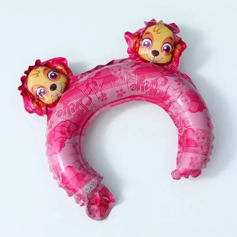 16Pcs Paw Patrol Ear Hair Accessories Balloon Baby Shower Children's Toys Birthday Party Decoration Gift Air Globos