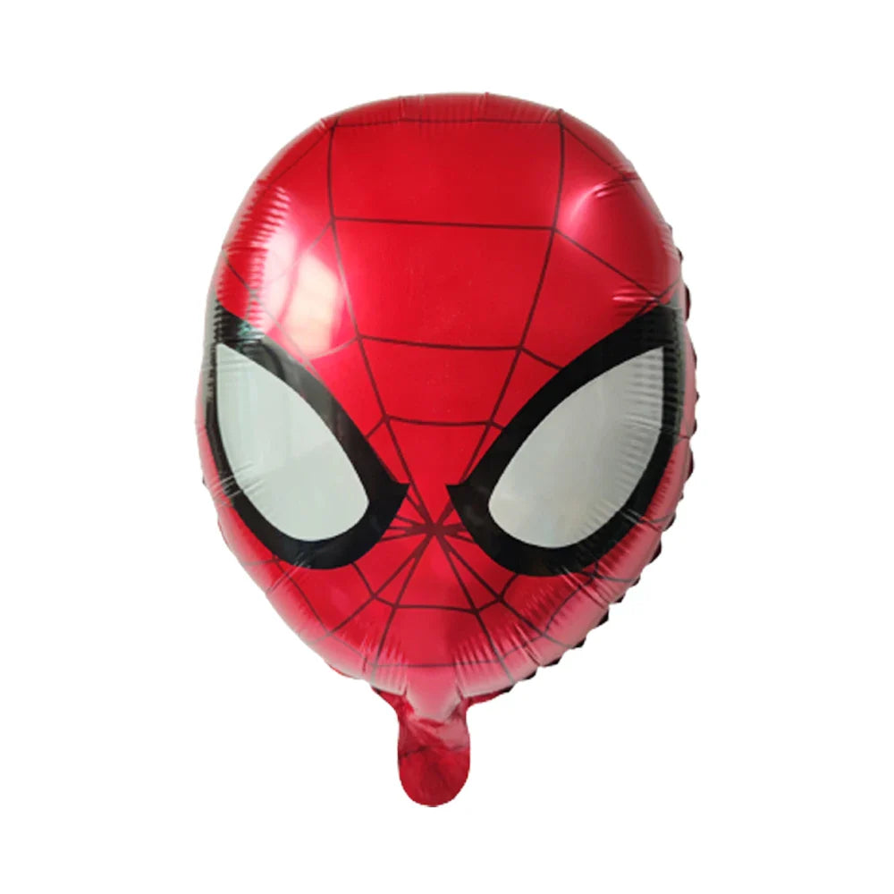 20/50Pcs Cartoon Hero Head Foil Balloons Birthday Party Decoration Iron Man Captain America Spider Man Hulk Balloon Set Supplies