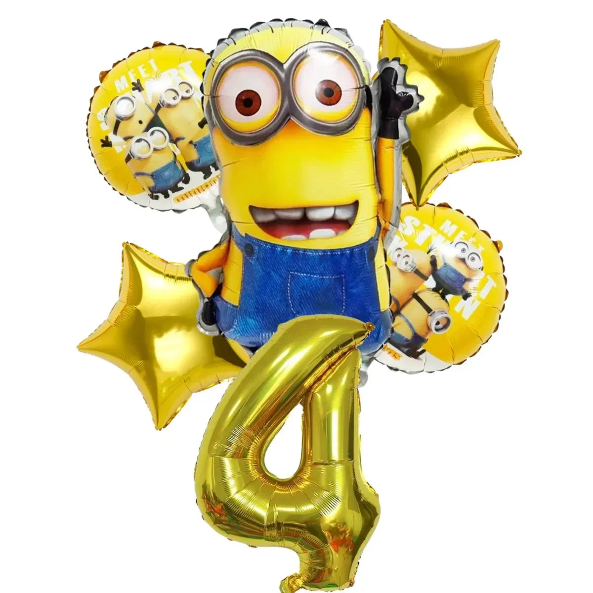 Hot Anime Yellow Birthday Party Baby Shower Balloon Set Disposable Tableware Decoration Supplies Cup Napkin Background Boy Likes