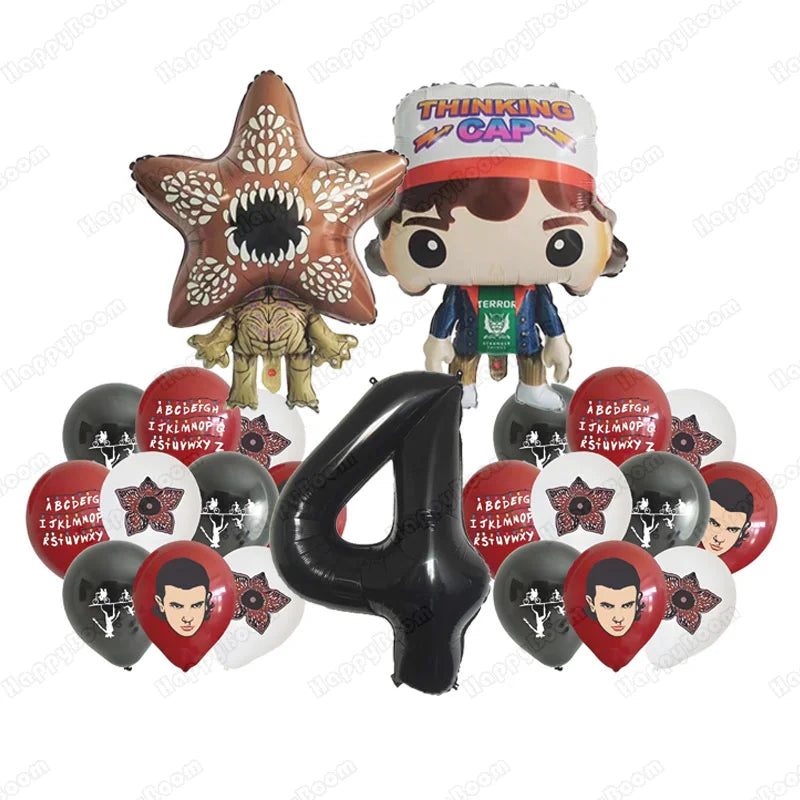 Cartoon Strange Story Foil Balloons Carnivorous Flower Festival Decoration Latex Birthday Party Balloon Christmas Supplies
