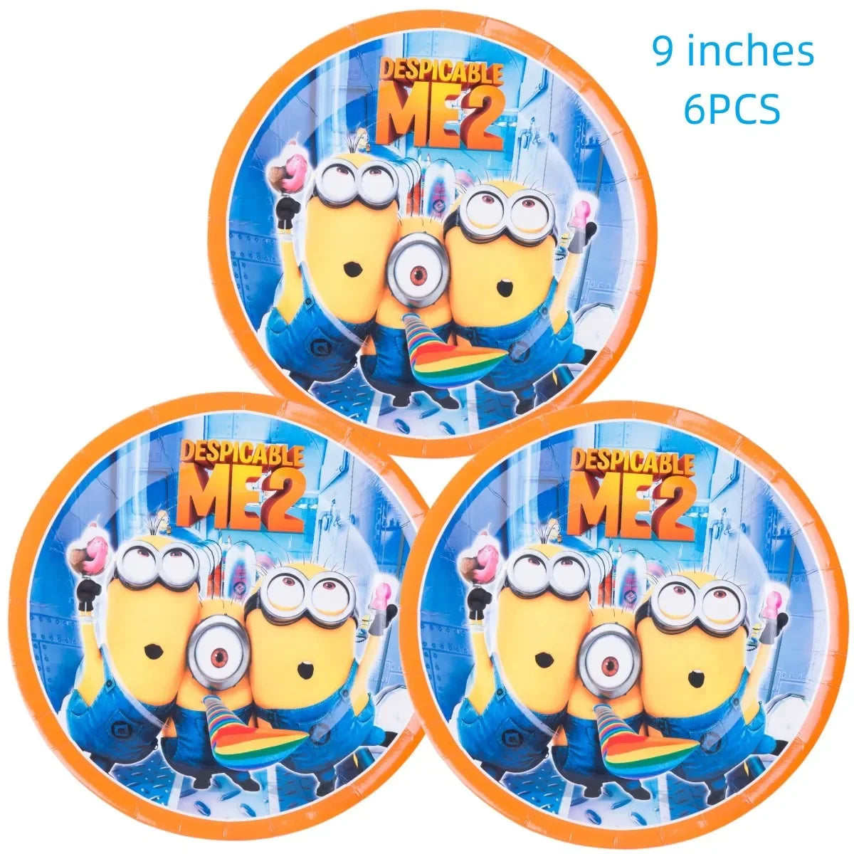 Hot Anime Yellow Birthday Party Baby Shower Balloon Set Disposable Tableware Decoration Supplies Cup Napkin Background Boy Likes