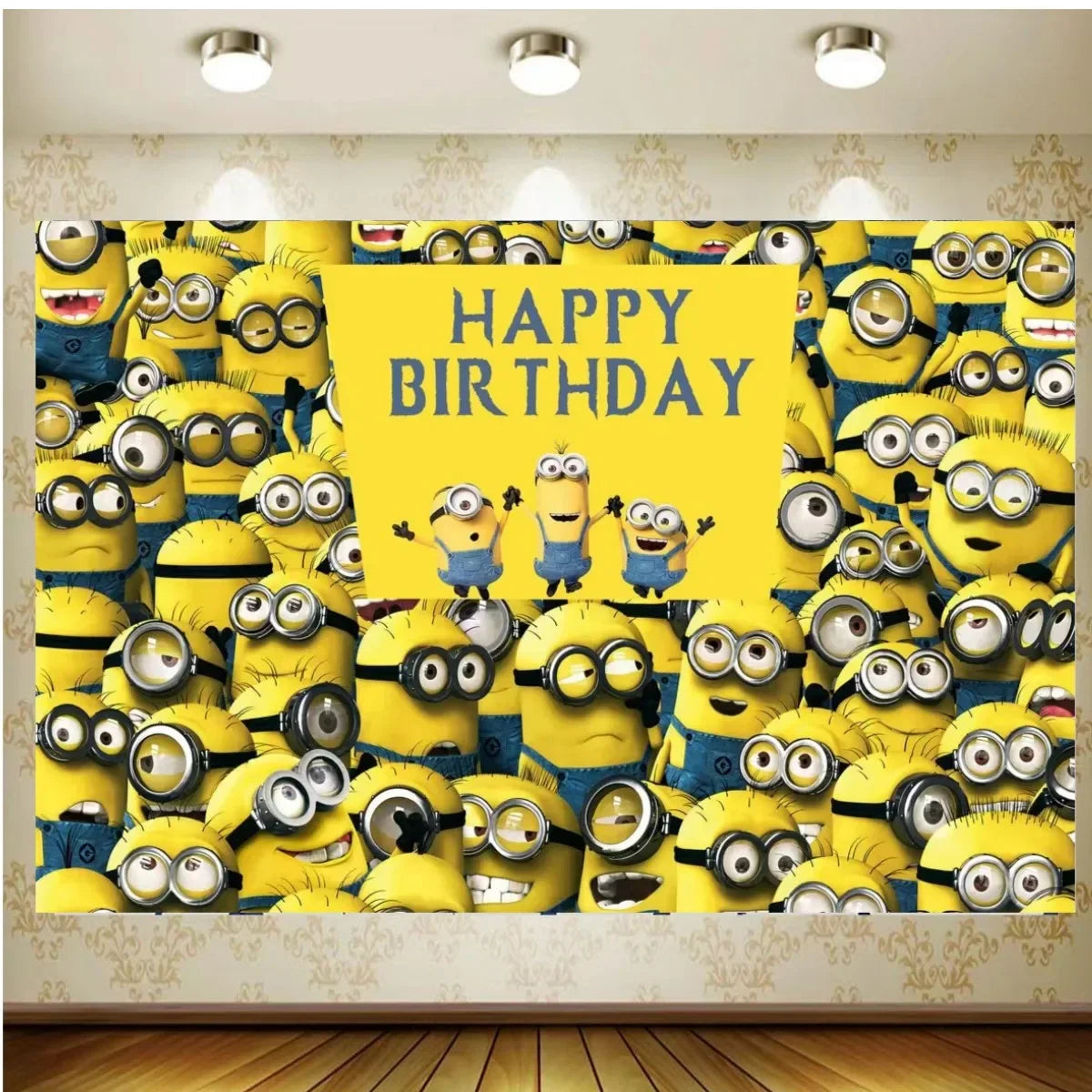 Hot Anime Yellow Birthday Party Baby Shower Balloon Set Disposable Tableware Decoration Supplies Cup Napkin Background Boy Likes