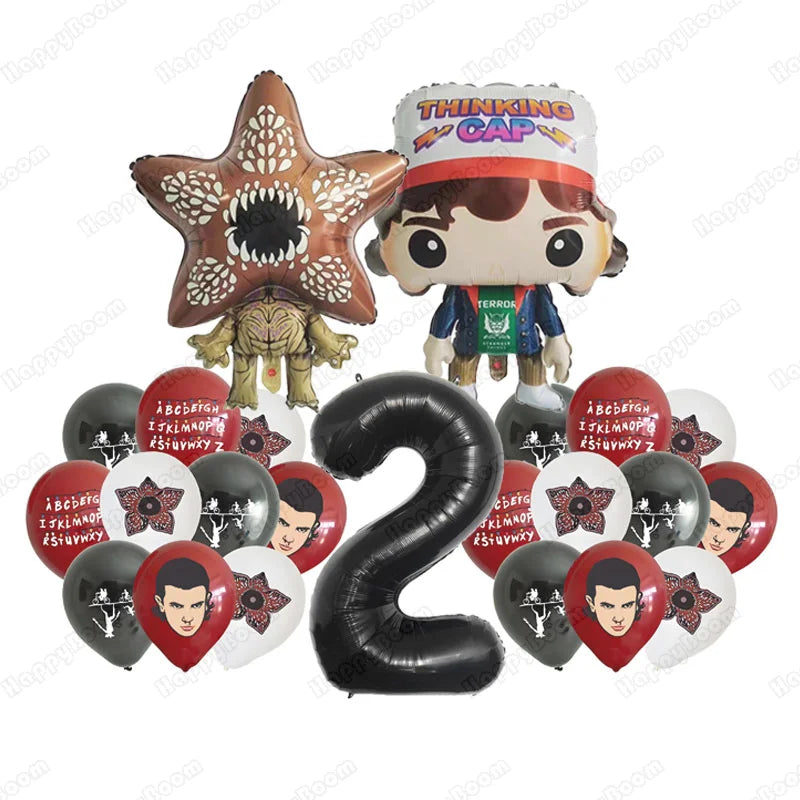 Cartoon Strange Story Foil Balloons Carnivorous Flower Festival Decoration Latex Birthday Party Balloon Christmas Supplies