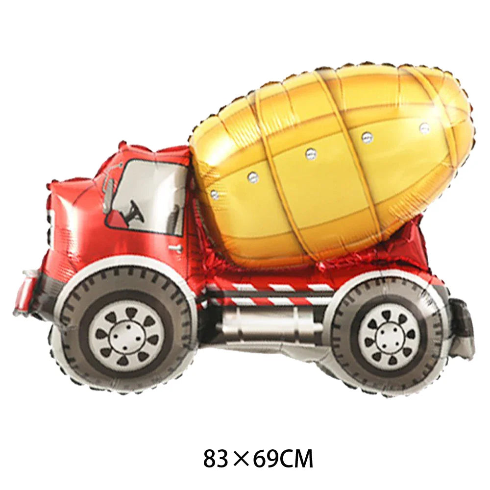 Construction Birthday Banner garland Construction Vehicles Truck Balloon Boys Birthday Party Decor Construction Party Decoration