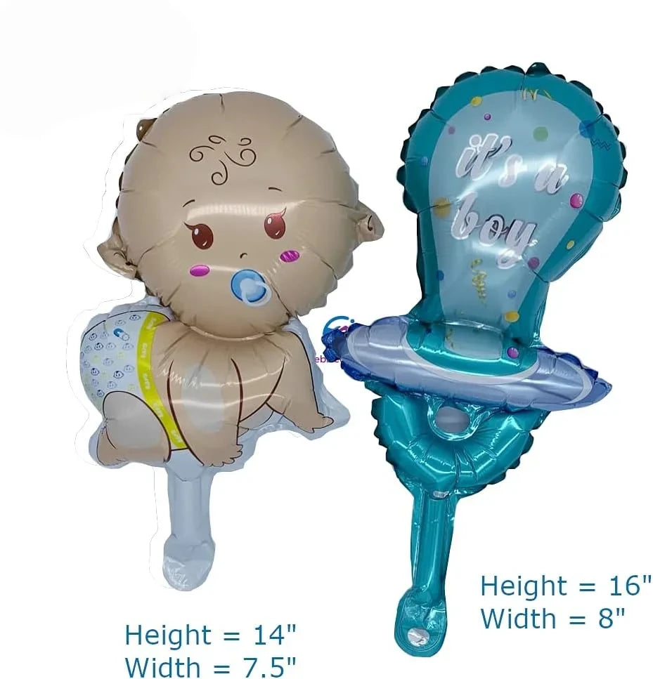 5pcs Mini Baby Boy Girl Gendar Reveal Party Suppliers Birthday Party Decoration Air Balloons